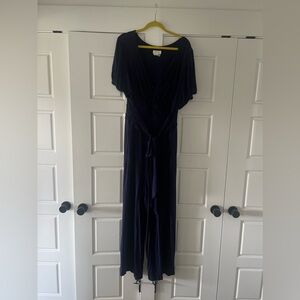 Anthropologie Maeve Dark blue jumpsuit